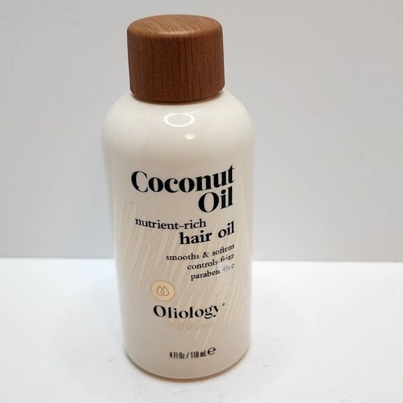 Oliology Coconut Nutrient Rich Hair Oil Controls Frizz Repair Split Ends 4 FL Oz - Picture 1 of 5